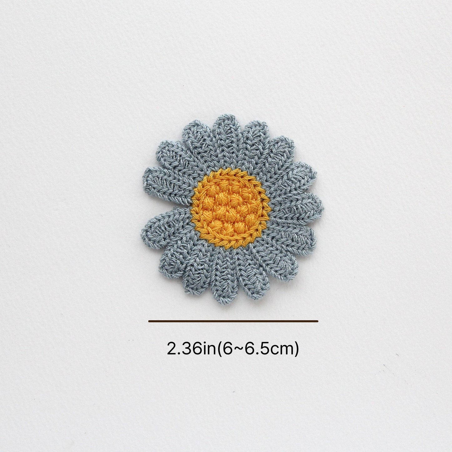 Daisy Flower Appliques, Handmade Floral Embellishments 5/10pcs