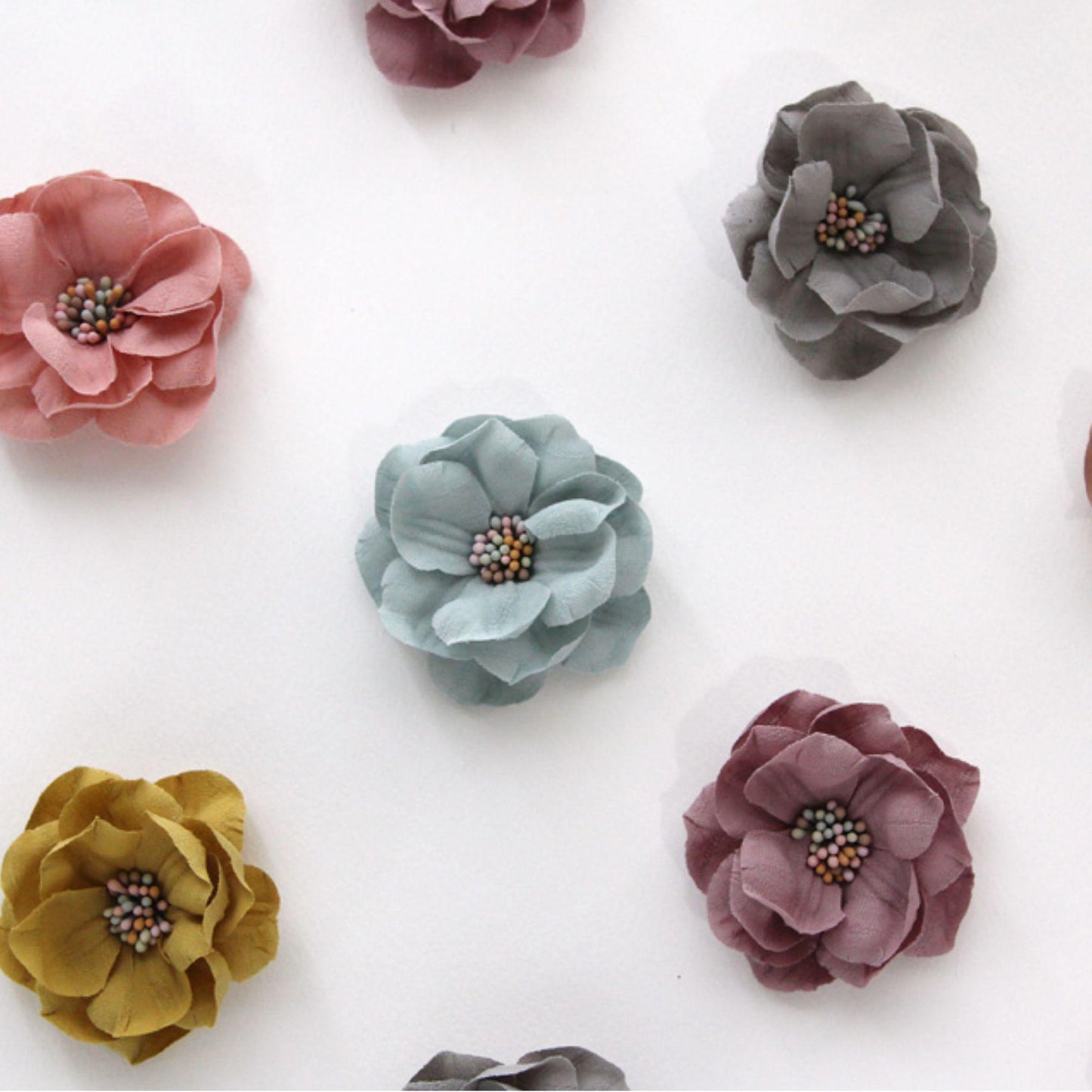 Fabric Flower Corsage Embellishment DIY Hair Accessory Supply