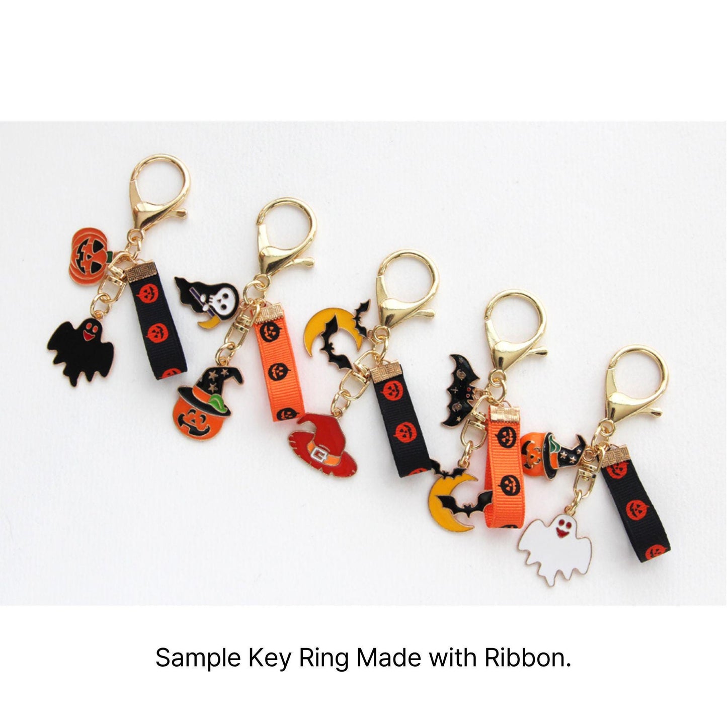 Halloween Pumpkin Grosgrain Ribbon, Jack O Lantern Print for Crafts