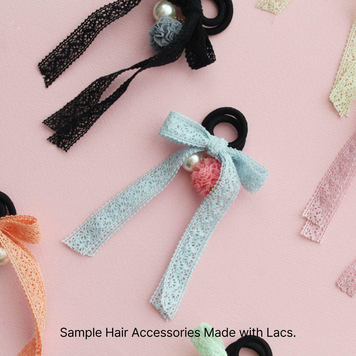 Cotton Lace Trim for Hair Bows, Sewing, Scrapbooking & Gift Wrapping 5Yard