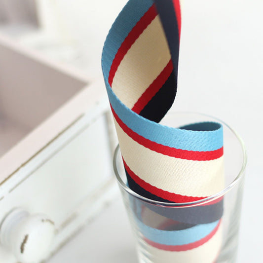 Sky Stripe Ribbon 1.96inch(5cm)x 2/5/10Yards